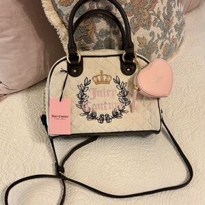 Juicy Couture Royal Moment Bowler Bag w/ Coin Purse